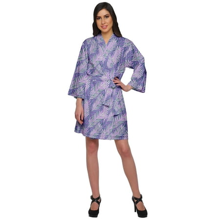 

Moomaya Printed Bathrobe For Girls Kimono Bathrobes For Women Short Nightgown