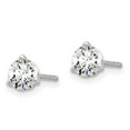 thumbnail image 2 of Auriga Fine Jewelry 14K White Gold 2 cttw Round Lab Grown Diamond Stud Earrings for Women (Clarity- VS, Color-D-F), 2 of 5