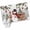 Gray, variant on Large Area Rugs for Living Room Bedroom, Beige Christmas Snowman 5'x8' Rug Washable Carpet Runner Indoor Outdoor, Xmas Snowflake Elk Tree Balls Non Slip Floor Mats Rug for Kitchen, Bathroom