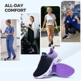 thumbnail image 2 of Women's Running Shoes Lightweight Tennis Athletic Gym Walking Sneakers Purple Size 11, 2 of 6