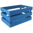 thumbnail image 4 of Gymnture Wooden Crates for Storage Display - Rustic Blue, 4 of 10