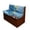 Blue Polynesian Tattoo, variant on Uorisanigo 2 PCS RV Cushion Covers Stretchable Fabric Hibiscus Polynesian Tattoo Camper Dinette Cushion Covers Full Coverage for RV Camper Car Bench 1 Backrest Cover & 1 Bench Cover