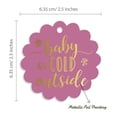 thumbnail image 6 of Inkdotpot Pack Of 100 Baby It's Cold Outside Baby Shower Favor Paper Tags Craft Real Gold Foil Hang Tags, 6 of 7