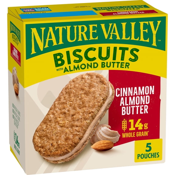 Nature Valley Biscuit Sandwiches, Almond Butter, 5 ct, 6.75 OZ