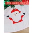 thumbnail image 6 of Christmas Tree Skirt 48 inches, Red Tree Skirt Ornaments Soft Plush Christmas Tree Mat with Cute Santa Claus White Reindeer Christmas Tree Skirts for Holiday Party Indoor Outdoor, 6 of 6