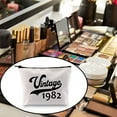 thumbnail image 5 of Zuo Bao 40th 50th Birthday Gift Vintage 1972 1982 Makeup Bag for Women Happy Birthday Party Gift, 5 of 6