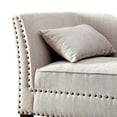 thumbnail image 4 of Furniture of America Jazlyn Contemporary Fabric Nailhead Chaise Lounge in Beige, 4 of 6