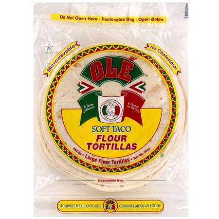 Ole Soft Taco Flour Tortillas  16 oz (Pack of 12)