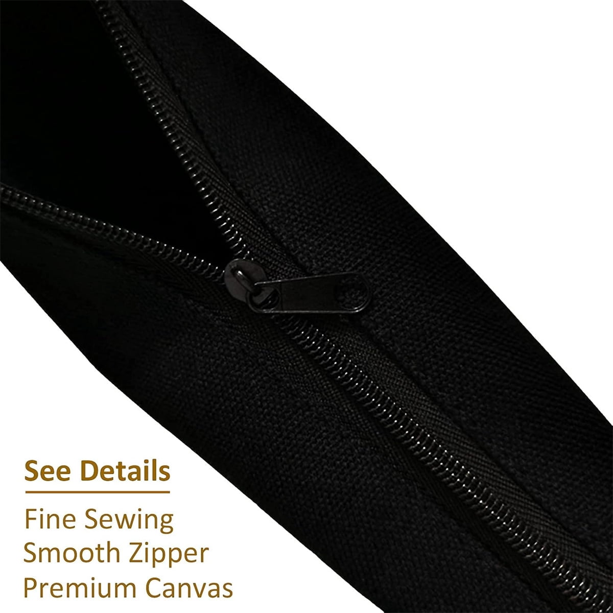 10 Pcs Blank Cotton Makeup Bags, GIXUSIL 8×5in Pen Case Cloth Pouc, Multi-purpose Multipurpose Bags with Black Zipper for Painting Crafts Travel Wallet Toiletry Storage