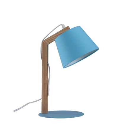 Better Homes & Gardens - Wooden Task Lamp - Blue Finish