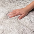 thumbnail image 3 of Addison Rugs Dream Shag Premium Machine Washable Transitional Abstract Mocha Round Rug, 8' x 8', 3 of 8