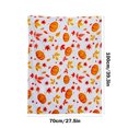 thumbnail image 3 of Fall Pumpkin Maple Leaf Throw Blanket, Saffron Soft Flannel Fleece with Autumn Harvest Print, Cozy Warm Thanksgiving Halloween Decor for Couch Sofa, 27x40in, 3 of 7