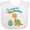 thumbnail image 3 of Inktastic I'm Gonna Be a Big Brother Dino Boys Baby Bib, 3 of 4