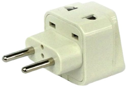 CKITZE BA-10-3P Grounded Universal 2-in-1 Type D Plug Adapter 3 Pack 