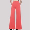thumbnail image 2 of Pantalones casuales sencillos de color liso para mujer, 2 of 8
