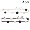 thumbnail image 2 of Coofit 2PCS Coat Rack Heavy Duty 7-Hook Wall Mount Hook Coat Hook Rail Hanger Hook, 2 of 10