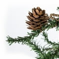 thumbnail image 2 of Vickerman 36" Caramel Pine Artificial Christmas Tree Unlit, Seasonal Indoor Home Decor with Decorative Burlap Base, 2 of 7
