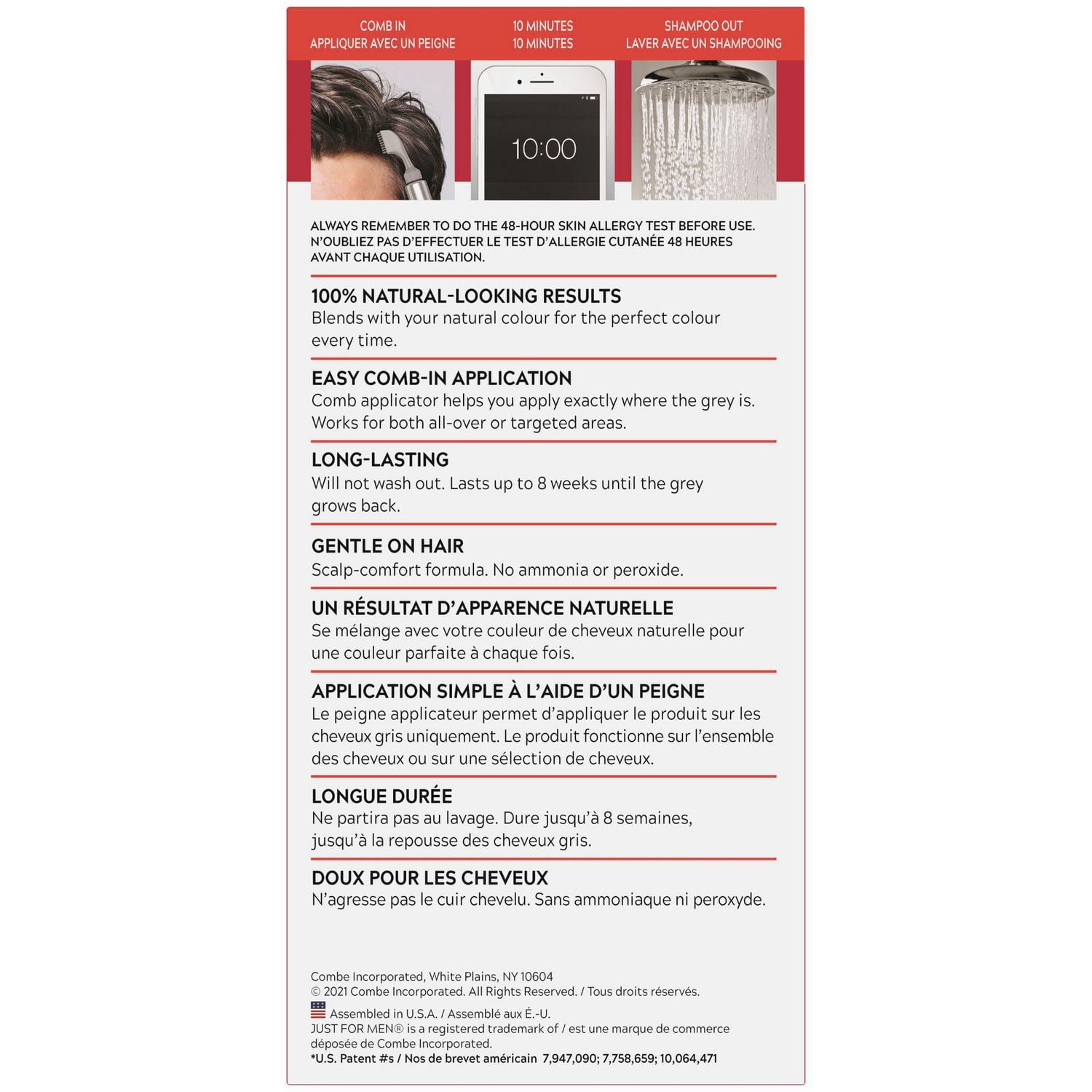 Just For Men Easy Comb-In Colour Dark Brown A-45, 1 Piece