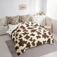 thumbnail image 3 of Homewish Cow Print Girl Boy Twin Bedding Sets 7-Piece,Farmhouse Animal Bedding Comforter Set Microfiber,Abstract Geometric Breathable Sheet Sets,Super Cozy Room Decor,Reversible, 3 of 8