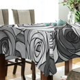 thumbnail image 5 of Yayeee Tablecloths 60" x 60" Rectangle Wrinkle Resistant Party Table Cover, Black Roses, 5 of 8