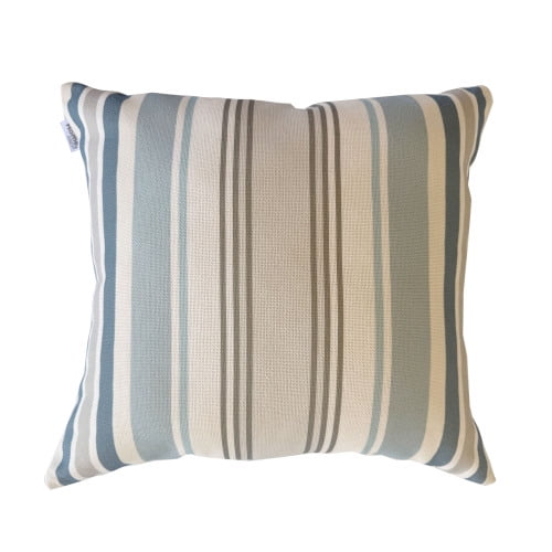 DURAMOXLQ 18"x18" Outdoor Throw Pillows Set of 2, Weather & Fade Resistant Striped Decorative Pillows for Patio Furniture