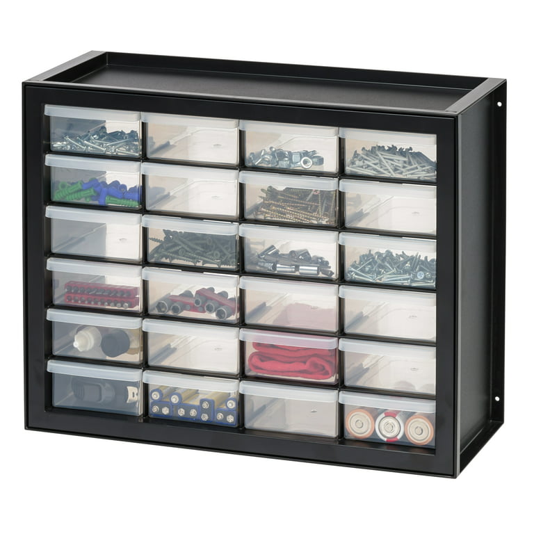 Plastic Storage Cabinet, 24 Drawer (Large)