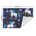 thumbnail image 3 of XMXT 6 Pcs Woven Placemats, Cute Unicorn Design Stain Resistant Anti-Skid Placemat for Kitchen Table, 12 x 18 inches, 3 of 6