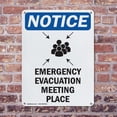 thumbnail image 4 of (2 Pack) Emergency Evacuation OSHA Notice Sign 7 Inch X 10 Inch Indoor / Outdoor Rust-Free Aluminum Metal Signs for Workplace, Workshop, and Construction Site, Made in the USA, 4 of 8