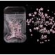 thumbnail image 1 of Joyería para decoración de uñas con flores blancas, resina tridimensional, tamaño de flor de cinco pétalos, mezclada con cuentas de acero doradas y plateadas, 1 of 1