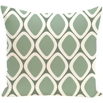 Simply Daisy 16" x 16" Antique Flowers Floral Print Pillow, White