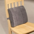 thumbnail image 2 of Back Massage Pillow, Black, Battery-Powered Lumbar Support Cushion for Car Seat and Chair, Soft Textured, Medium Size (34 x 32 x 11 cm), 2 of 5
