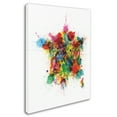 thumbnail image 2 of Trademark Fine Art 'France Map Paint Splashes' Canvas Art by Michael Tompsett, 2 of 3