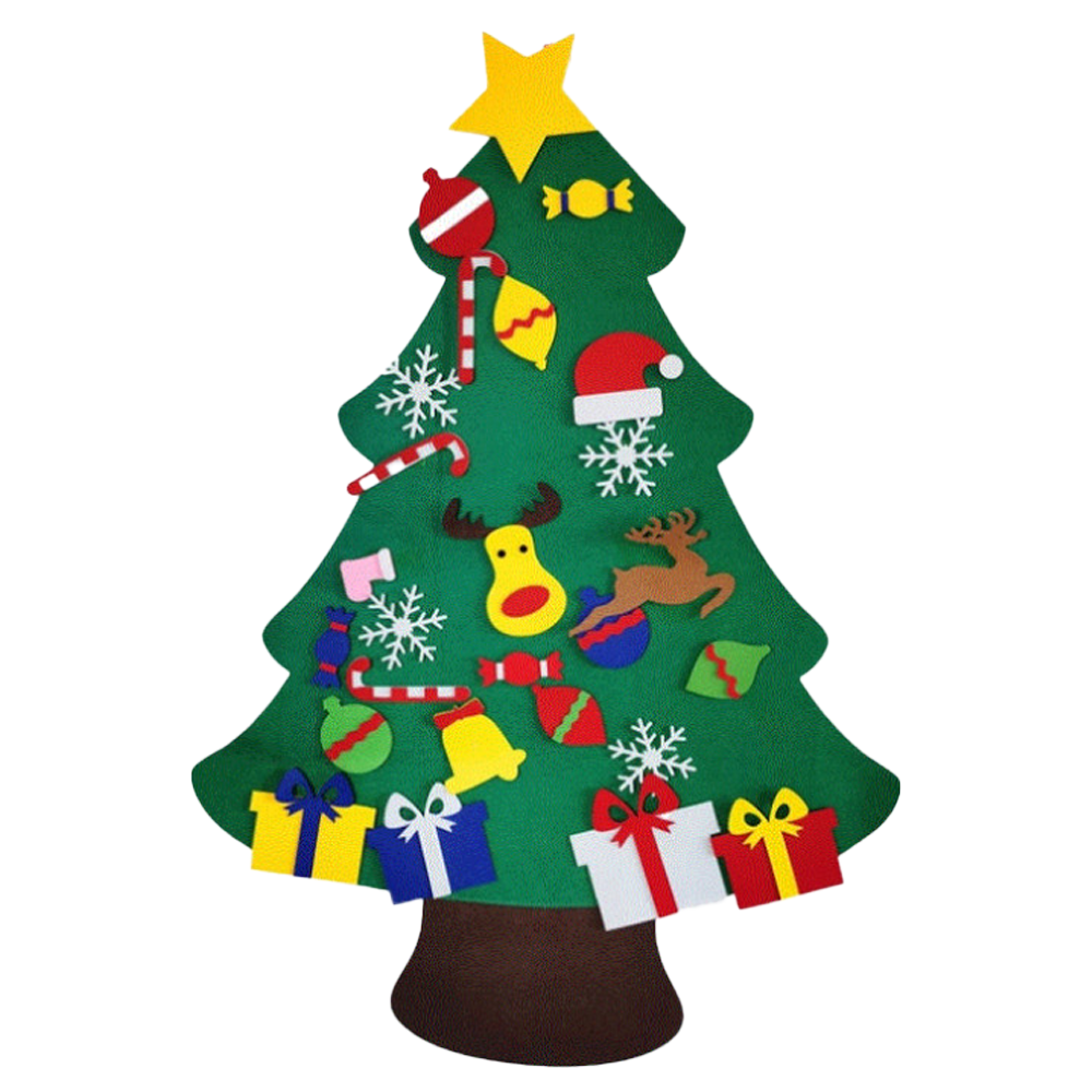 Christmas Decoration Felt Gorilla Climbing The Tree Funny Pendant Xmas Tree  Topper Wine Bottle Ornaments Home Festivals Decor