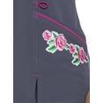 thumbnail image 4 of Signature Collection Women's V-Neck Scrub Top with Embroidery Accent, 4 of 8