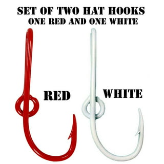 Custom Colored Eagle Claw Hat Fish Hooks for Cap -Set of Two Hat