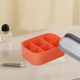 thumbnail image 1 of Fiudx Ofertas Y Liquidación Caja De Almacenamiento De 6 Compartimentos Para Cosméticos, Caja De Almacenamiento De Plástico Para Escritorio, Varios Compartimentos, Gran Capacidad, Buen Almacenamiento,, 1 of 6