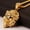 Gold, variant on Hiphop Rock Stainless Steel Animal Lion Head Pendant Necklaces for Fashion Men-Gold