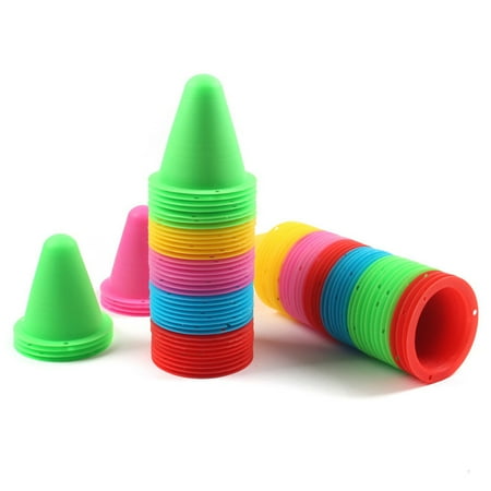 

BESTHUA Roller Skating Obstacle 50PCS PE Roller Skating Road Piles