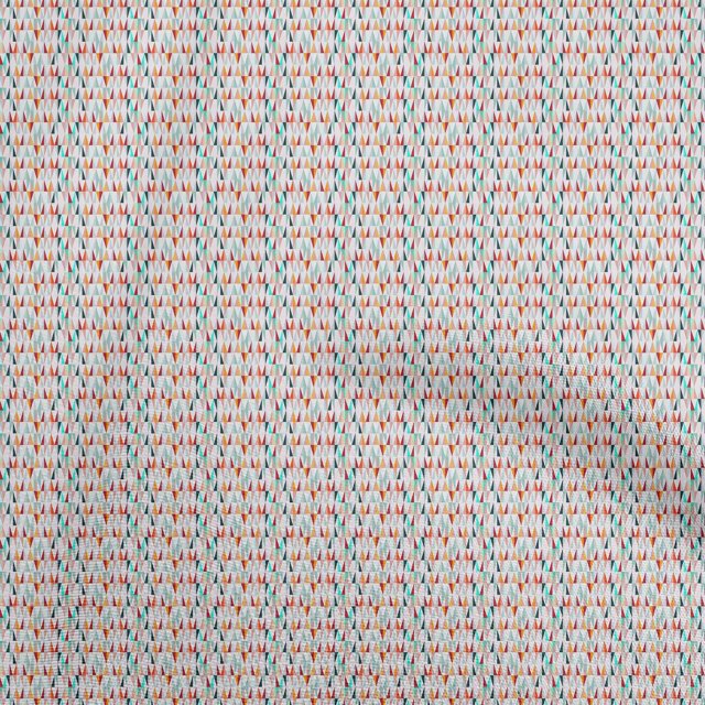 oneOone Silk Tabby Maroon Fabric Triangle Craft Projects Decor Fabric Printed By The Yard 42 Inch Wide-2K