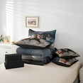 thumbnail image 4 of YST Galloping Horse 7-Piece Comforter Set, Black Farm Animal Bedding, Full Size (7 Count), 4 of 4