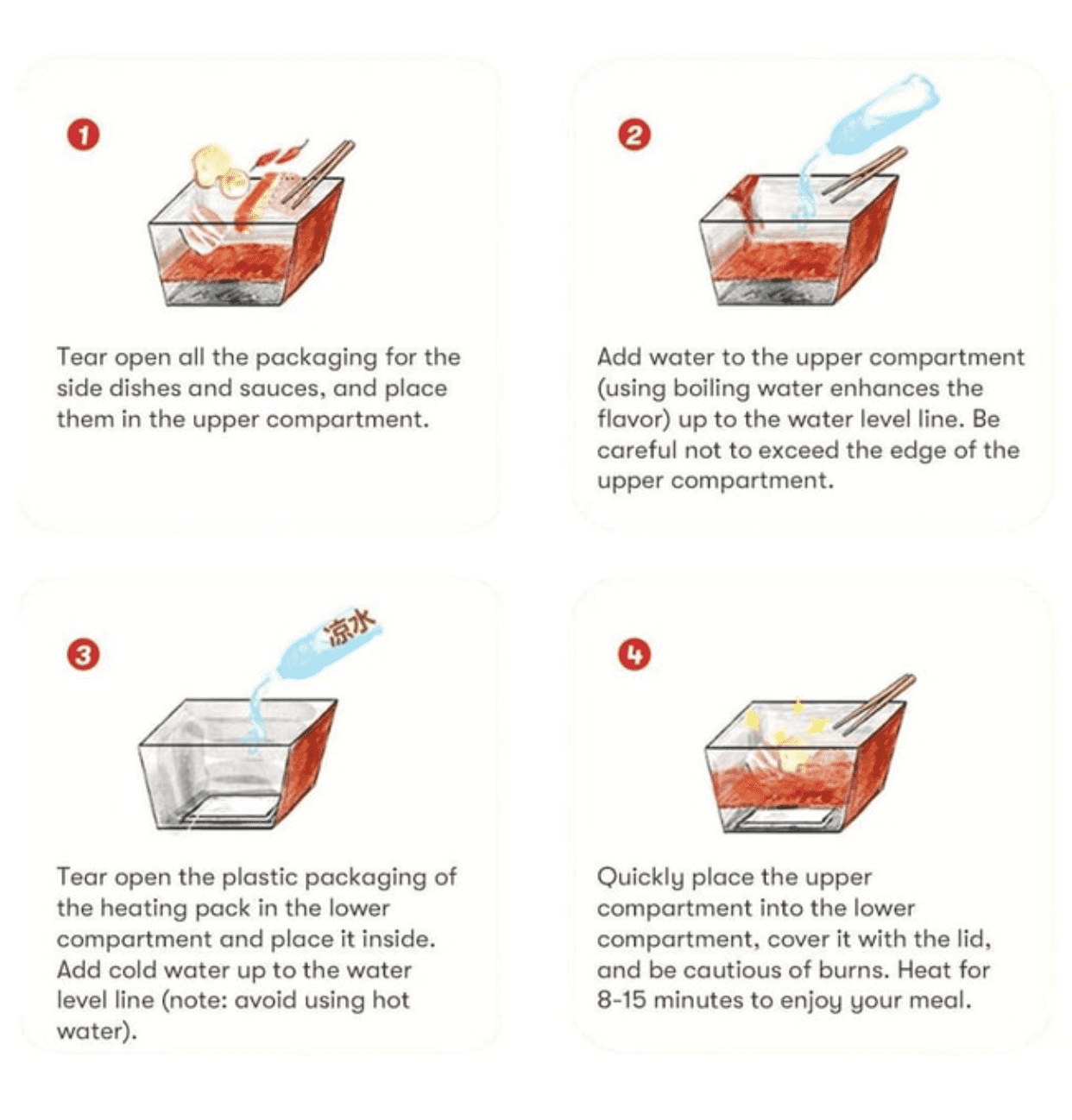 3PCS-Haidilao Self-Heating Hot Pot Tomato Flavor With Vegetables