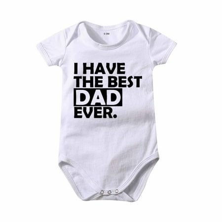 

Baby s Funny Slogan Super Soft Cotton Unisex Short Sleeve Bodysuits Infant Boy Girls Summer Short Romper Onesies White 0-3 Months