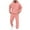 Pink, variant on Dagugfen 2 Piece Sets for Men Jogger Pants Pullover Hoodie Sweatshirts Loose Comfy Casual Sweatsuit Solid Color