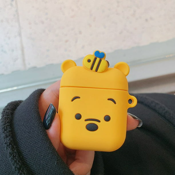 AirPods Case Cute Cartoon 3D, GMYLE Silicone Protective Shockproof Earbuds Case  Cover Skin Lovely Characters Compatible for Apple AirPods 1 & 2 (Winnie the  Pooh Bear) - Walmart.com