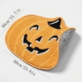 thumbnail image 2 of Cute Pumpkin Shaped Halloween Floor Mat, Non‑Slip Absorbent Cloth Doormat, Cute Seasonal Indoor Rug for Entryway Bathroom Home Decor, 2 of 6