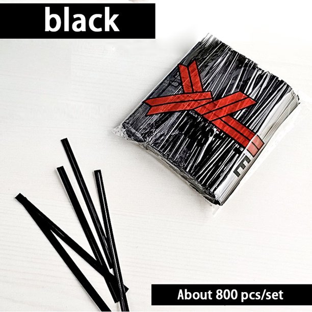 800 Uds 6/8/10cm lazos metálicos dorados/plateados alambre de encuadernación de sellado para bolsas de dulces de piruleta de plástico regalos de fiesta