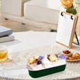 thumbnail image 4 of 50 Pcs Mini Loaf Pans with Lids, 6.54X2.56X1.18" Aluminum Foil Cake Pan, Rectangular Baking Cups, Disposable Foil Containers, Heat Resistant Baking Trays, Oven Safe Holder for Wedding Party Birthday, 4 of 4