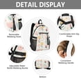thumbnail image 4 of JIALIOU 14" Laptop Backpack Waterproof Airline Approved Stylish Casual Daypack for Travel Business College Work, Pastel Hand Drawn Flower, 4 of 8