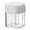 White, variant on Seasoning 4 In 1 Camping Seasoning Shaker for Outdoors Barbecue Parties Picnics and Travel Accessories, 6.5x6.5x8.5 cm, Grey