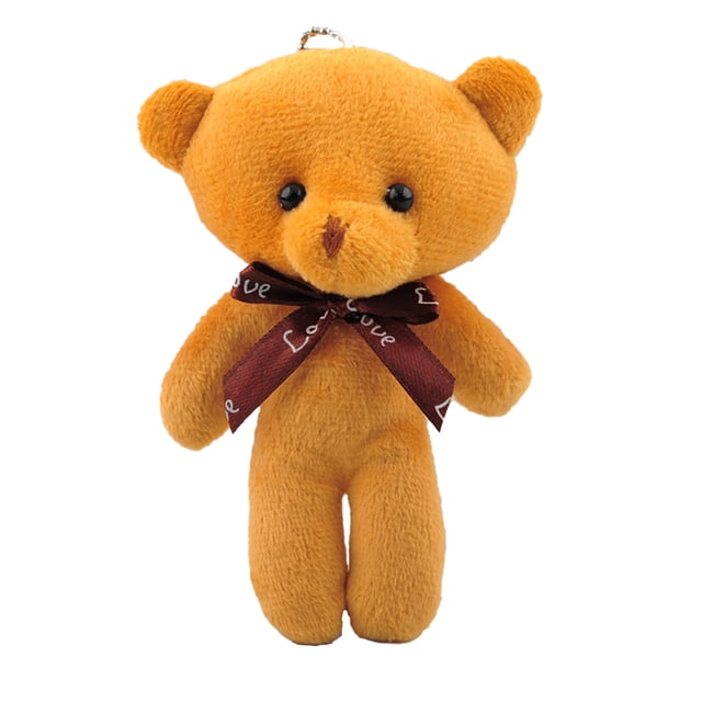 Animales de peluche PP Material de algodón Little Bear Doll Design Key Regalos Regalos de llave útil Café de llave de teléfono de mochila Café de bolsa cruzada Irene Inevent AP009385-02